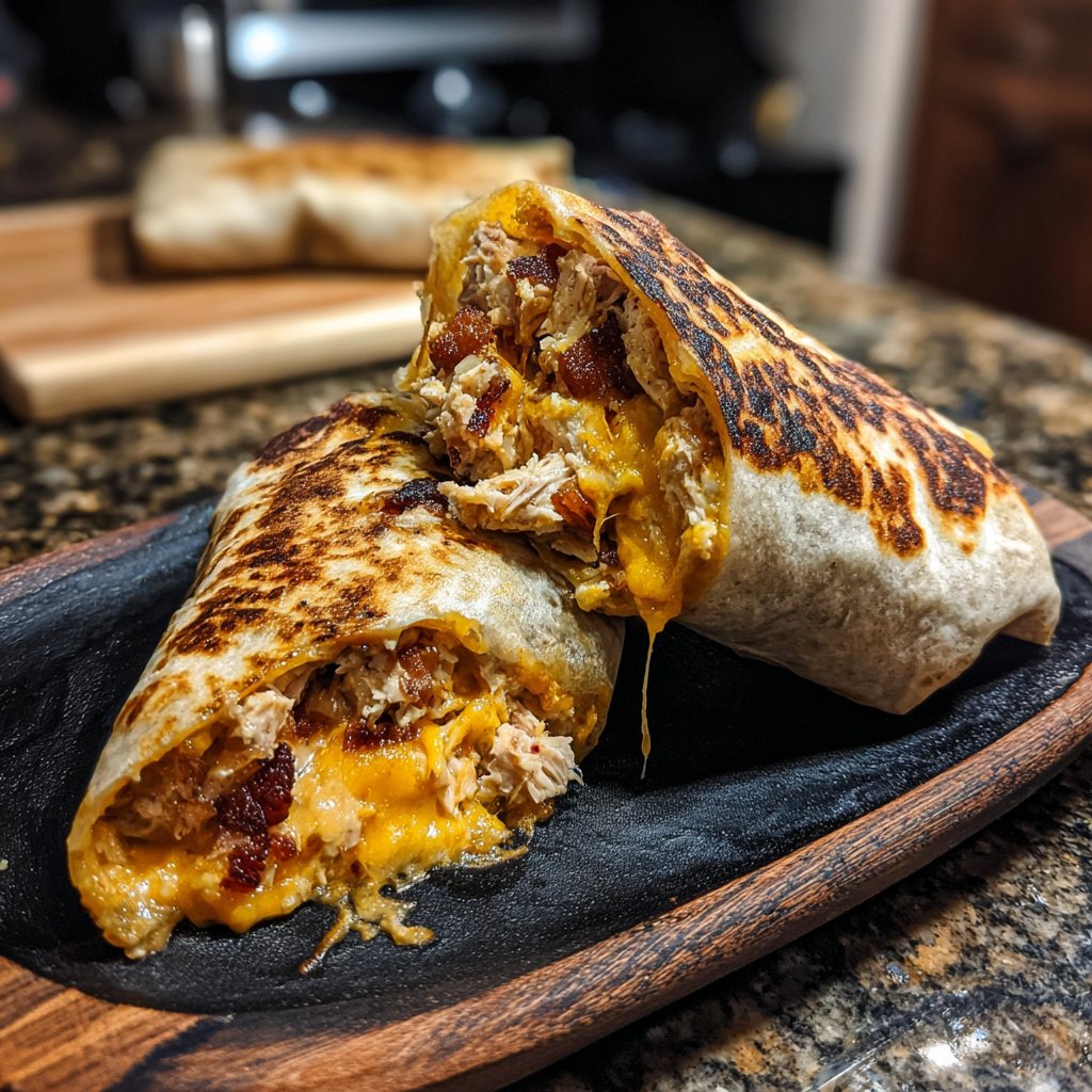 Bacon Tuna Melt Wrap