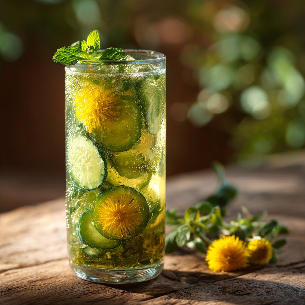 Refreshing Dandelion Cucumber Tea