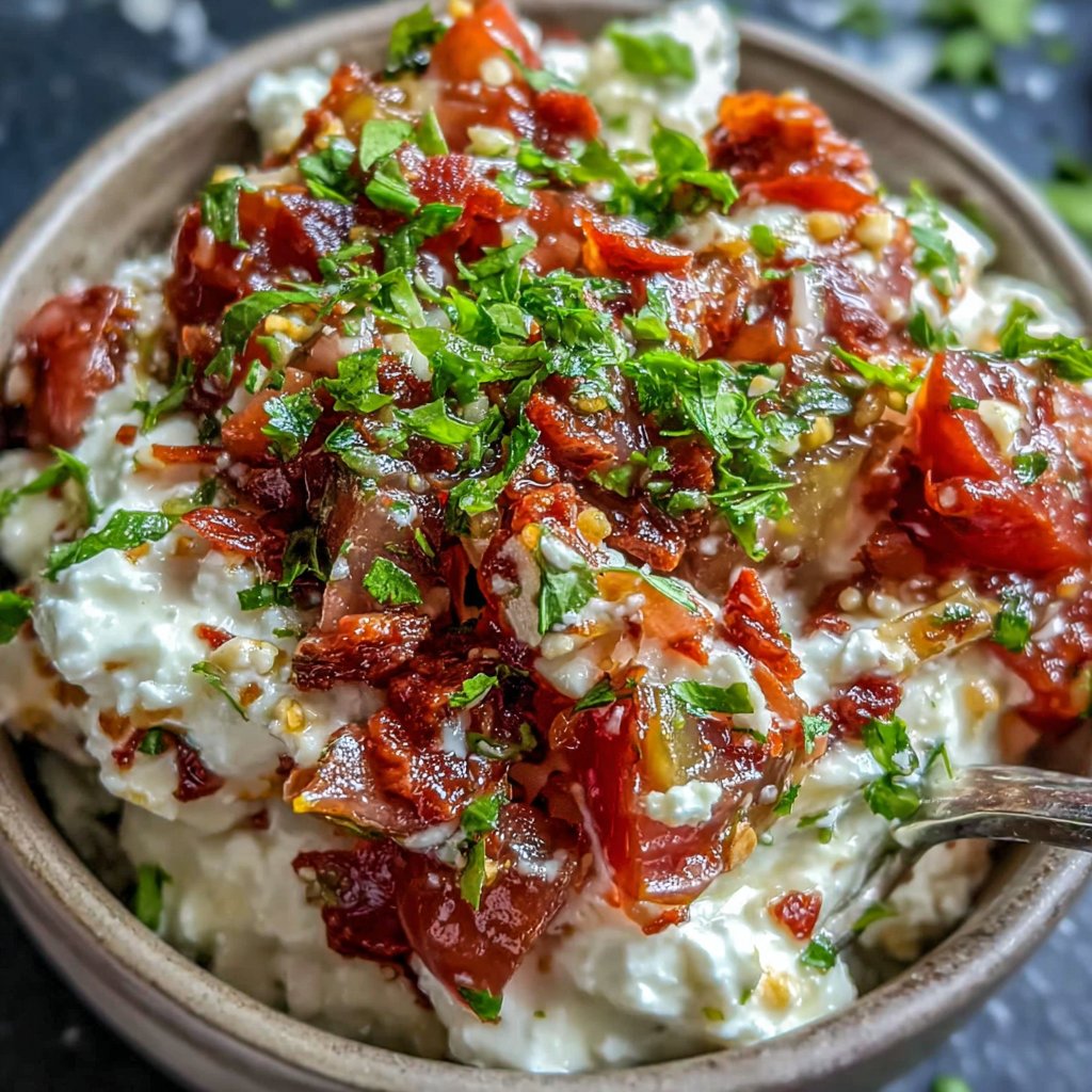 Cottage Cheese Salsa Bowl