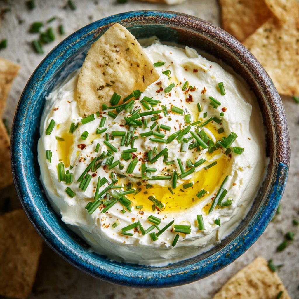 Creamy Garlic Cottage Cheese Dip